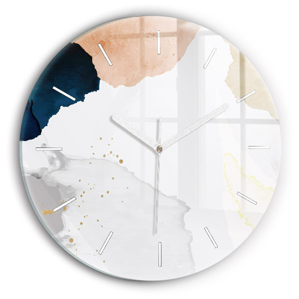 Horloge ronde 'Taches d''abstraction'