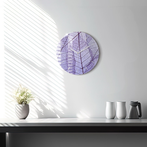 Horloge ronde Feuilles – nature
