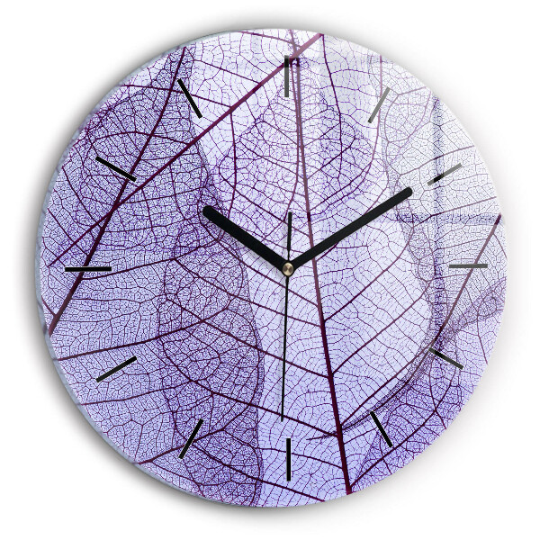Horloge ronde Feuilles – nature