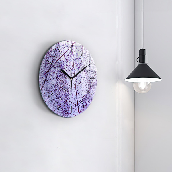 Horloge ronde Feuilles – nature