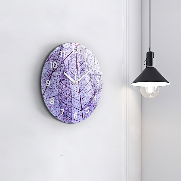 Horloge ronde Feuilles – nature