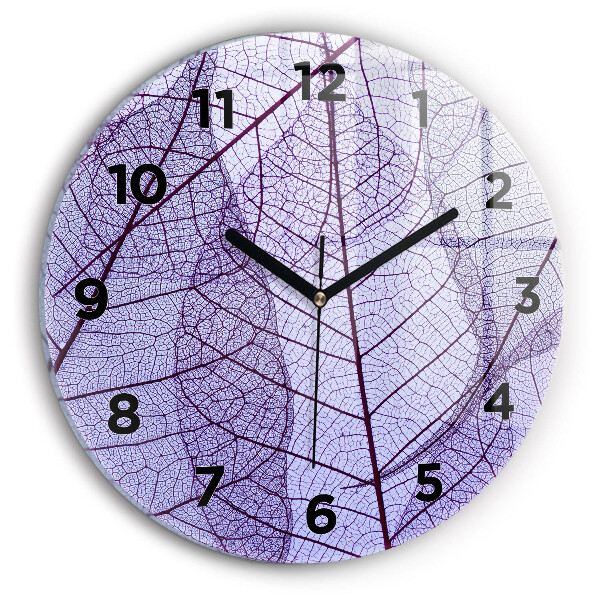 Horloge ronde Feuilles – nature