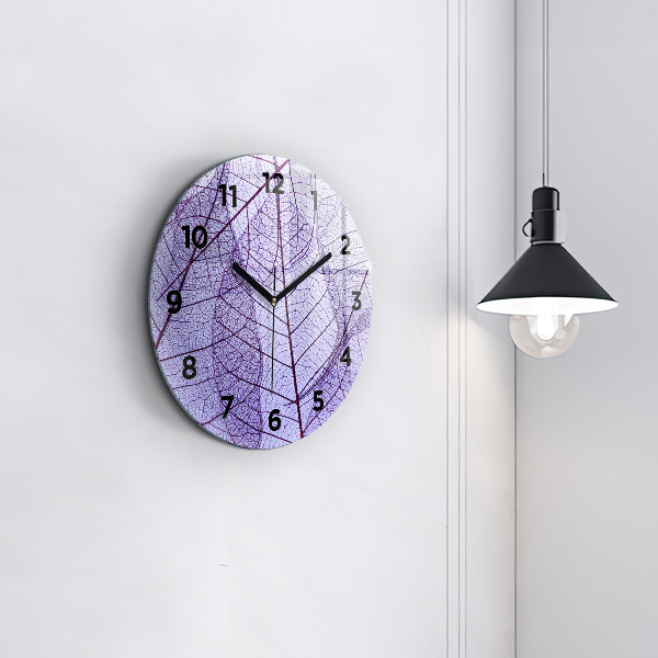 Horloge ronde Feuilles – nature