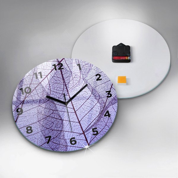 Horloge ronde Feuilles – nature