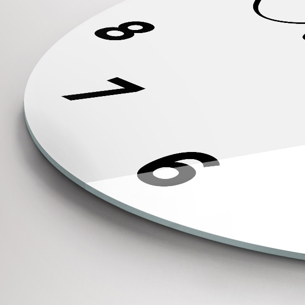 Horloge ronde 'L''inscription Voyage'