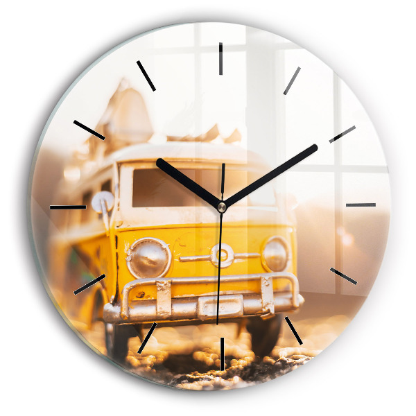 Horloge ronde Voiture en vacances