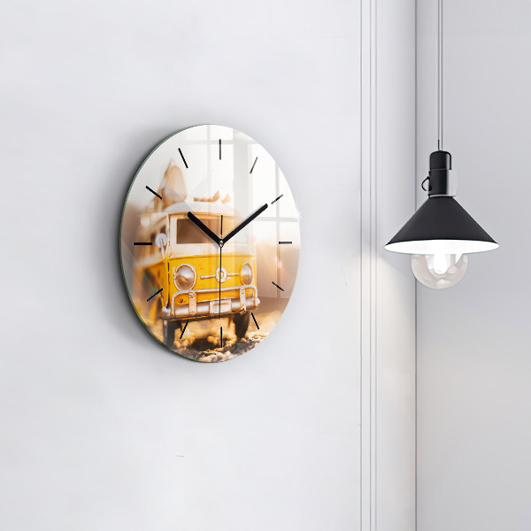 Horloge ronde Voiture en vacances