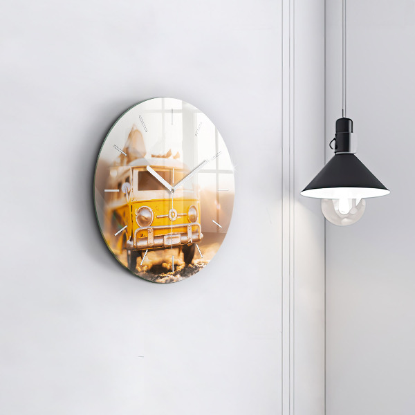 Horloge ronde Voiture en vacances