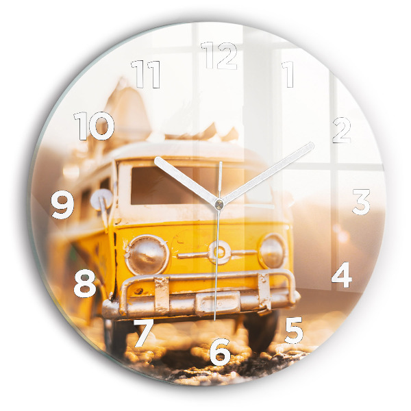 Horloge ronde Voiture en vacances