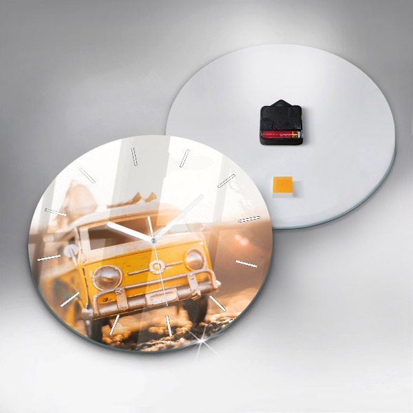 Horloge ronde Voiture en vacances