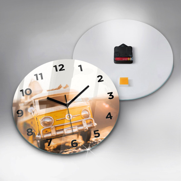 Horloge ronde Voiture en vacances