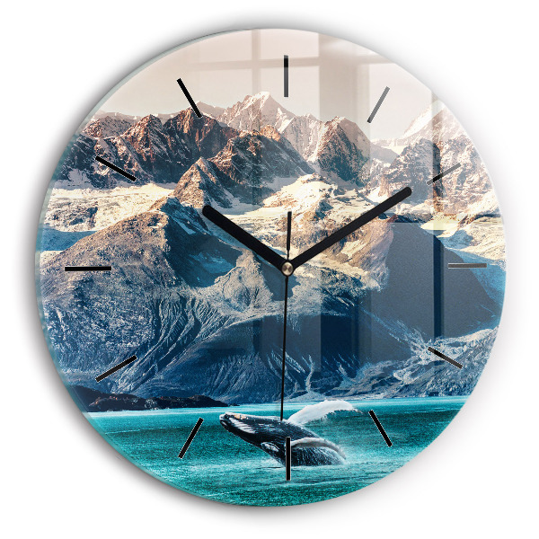 Horloge ronde Eau de baleine
