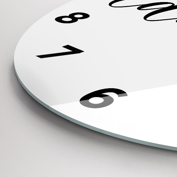 Horloge ronde Inscription aventure