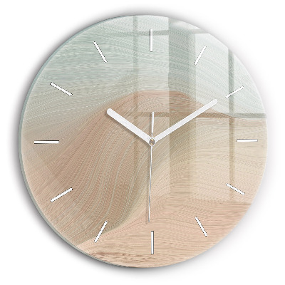 Horloge ronde Abstraction des vagues