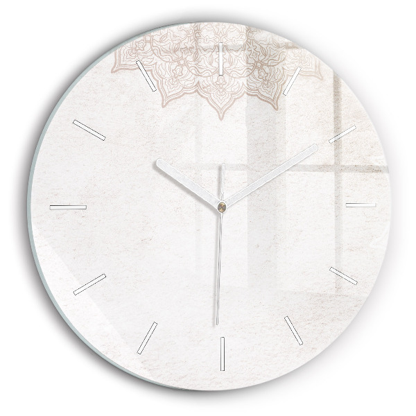 Pendule murale ronde Motif décoratif