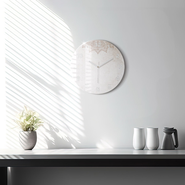 Pendule murale ronde Motif décoratif