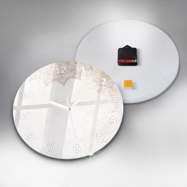 Pendule murale ronde Motif décoratif