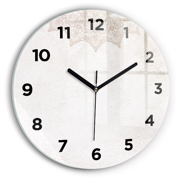 Pendule murale ronde Motif décoratif