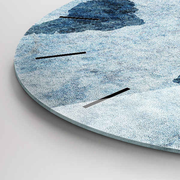 Pendule murale ronde Carte du monde peinte