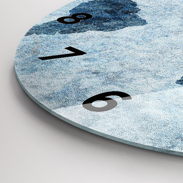 Pendule murale ronde Carte du monde peinte