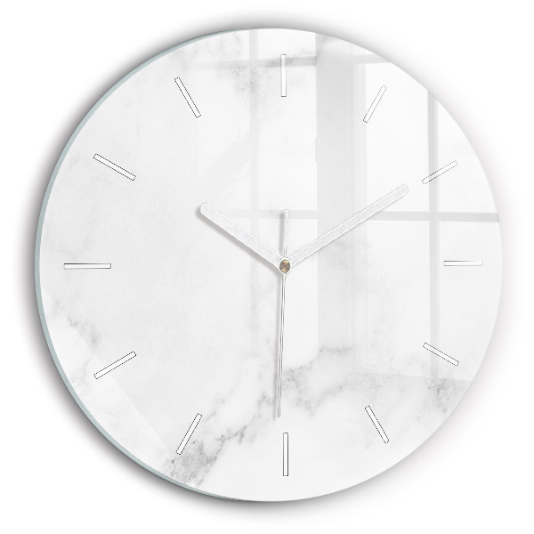 Pendule murale ronde Marbre élégant
