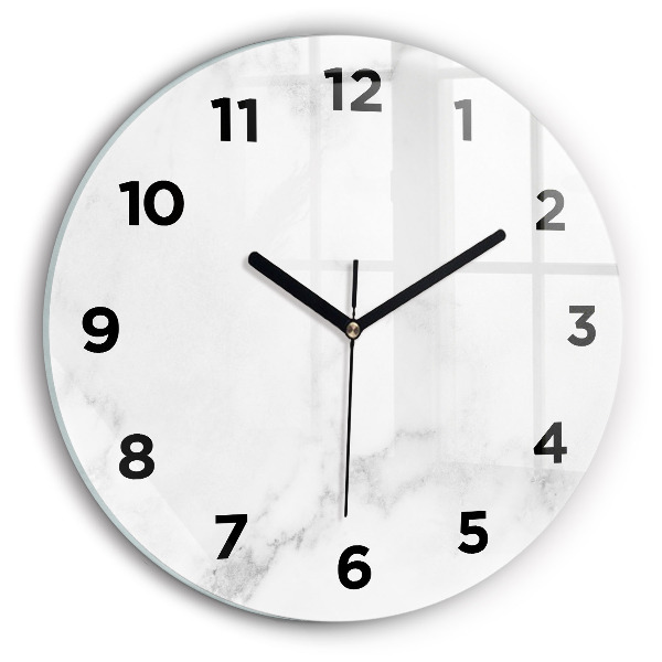 Pendule murale ronde Marbre élégant