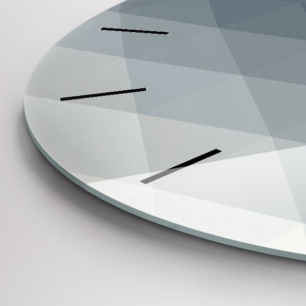 Pendule murale ronde Abstraction grise