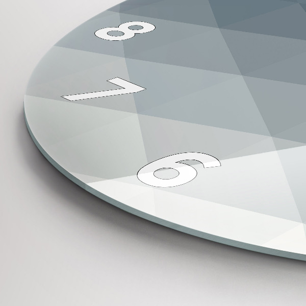 Pendule murale ronde Abstraction grise