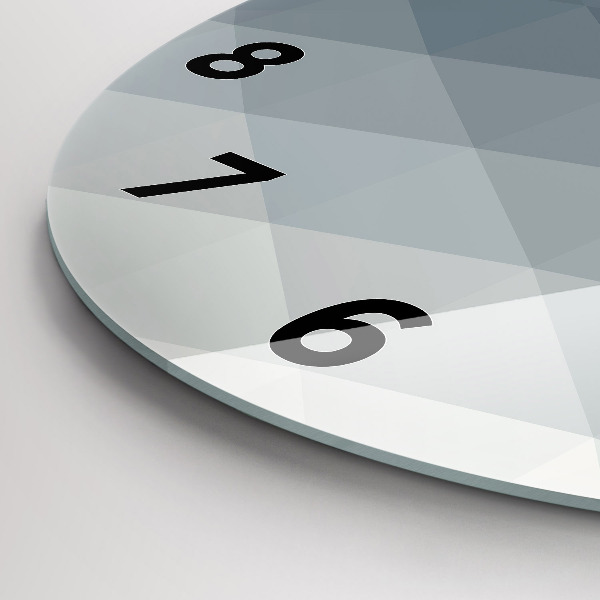 Pendule murale ronde Abstraction grise