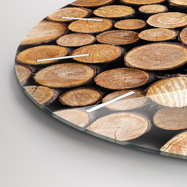 Pendule murale ronde cernes des arbres