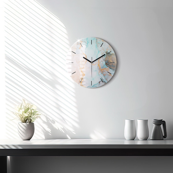 Pendule murale ronde Peinture abstraite