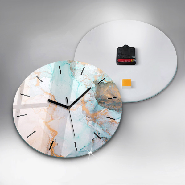 Pendule murale ronde Peinture abstraite