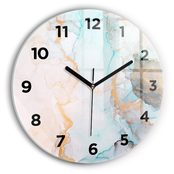 Pendule murale ronde Peinture abstraite