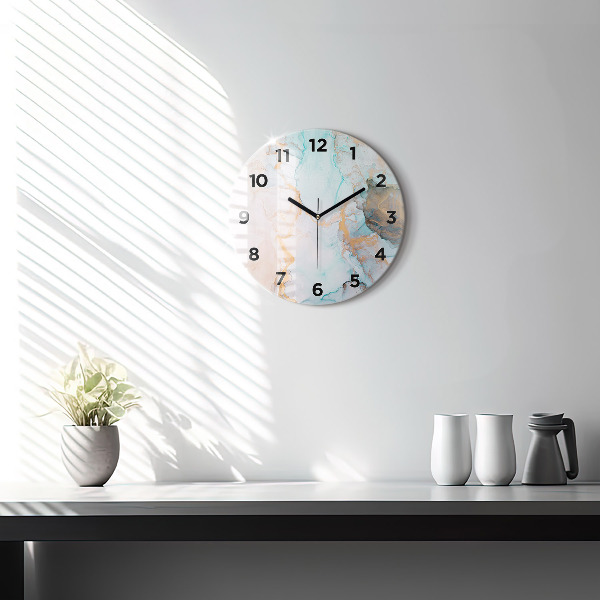 Pendule murale ronde Peinture abstraite