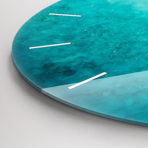 Pendule murale ronde Plage de sable de mer