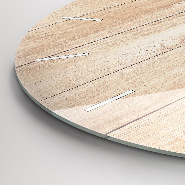 Pendule murale ronde Texture bois