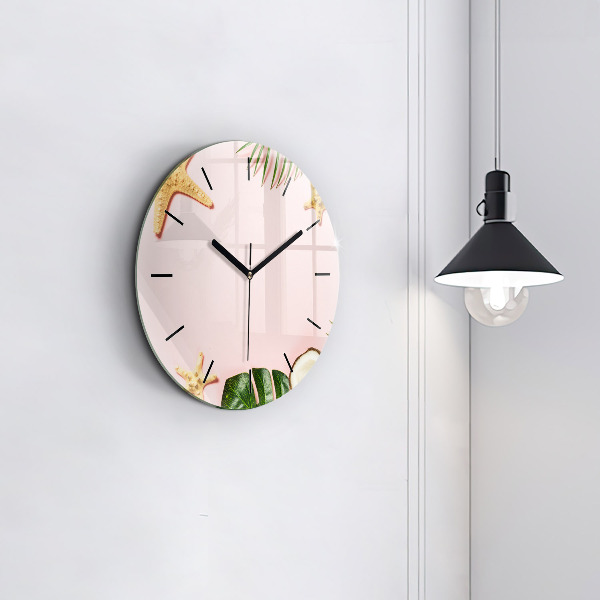 Pendule murale ronde Ambiance estivale