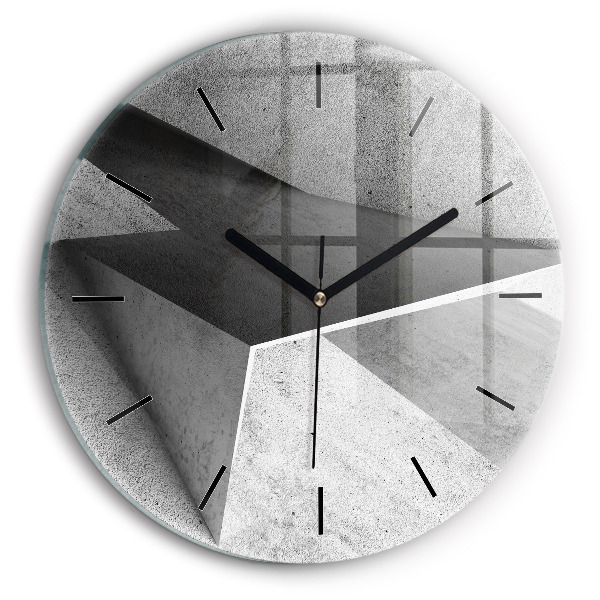 Pendule murale ronde 'Triangles d''abstraction'