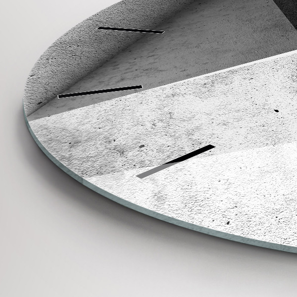 Pendule murale ronde 'Triangles d''abstraction'