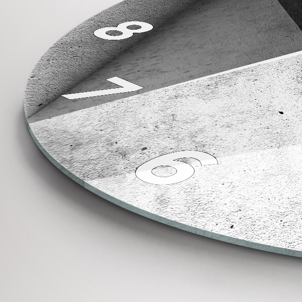 Pendule murale ronde 'Triangles d''abstraction'