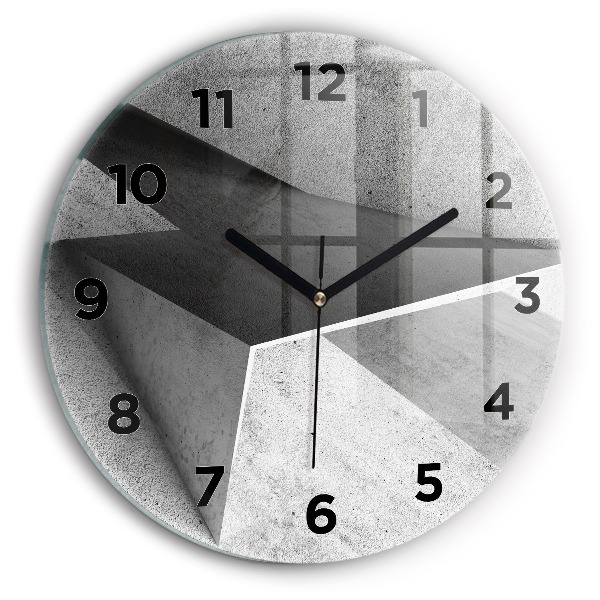 Pendule murale ronde 'Triangles d''abstraction'