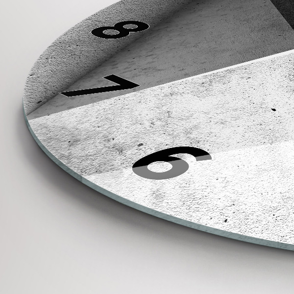 Pendule murale ronde 'Triangles d''abstraction'