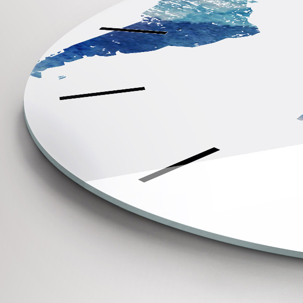 Pendule murale ronde Carte du monde