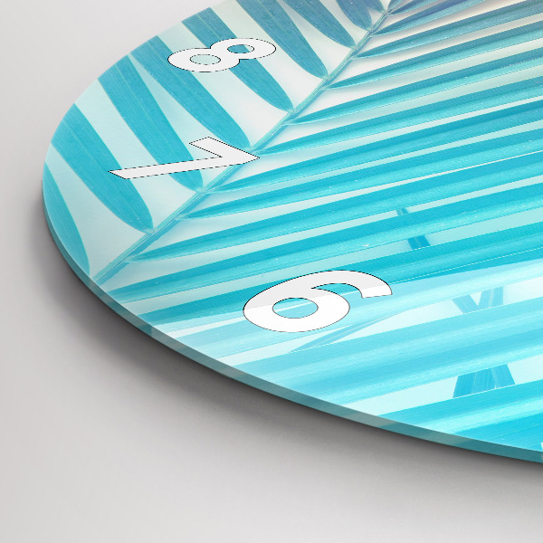 Pendule murale ronde Palmier tropical