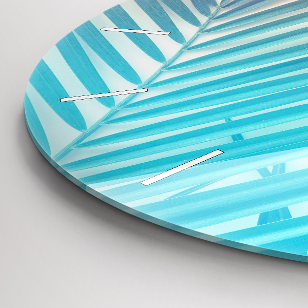 Pendule murale ronde Palmier tropical