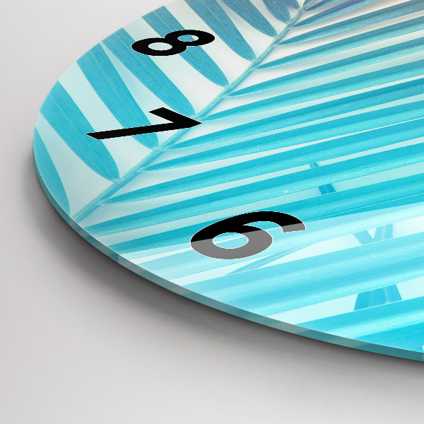 Pendule murale ronde Palmier tropical