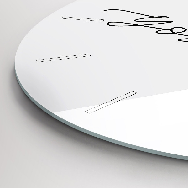 Pendule murale ronde 'L''inscription Sois toi-même'