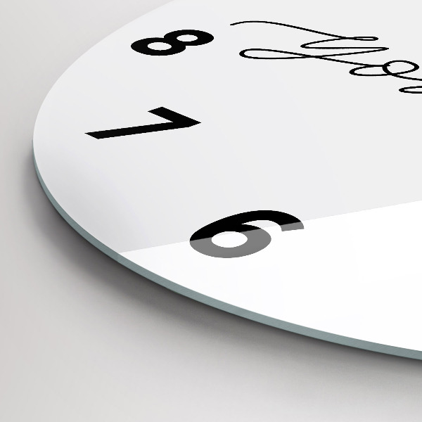 Pendule murale ronde 'L''inscription Sois toi-même'