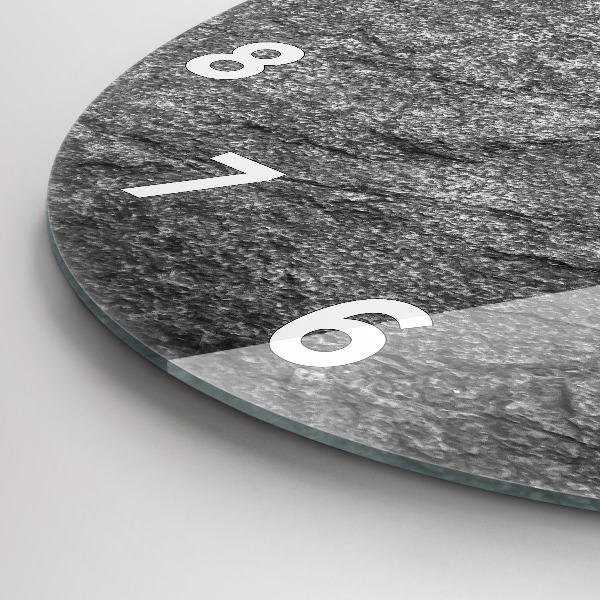 Pendule murale ronde Roche volcanique