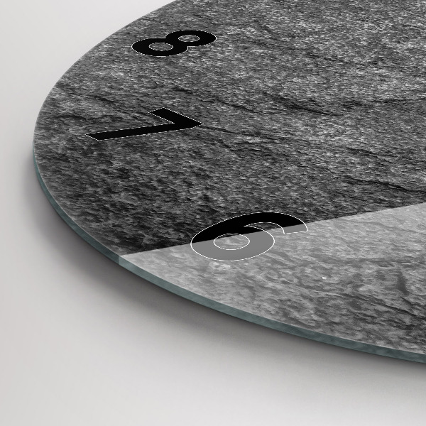 Pendule murale ronde Roche volcanique